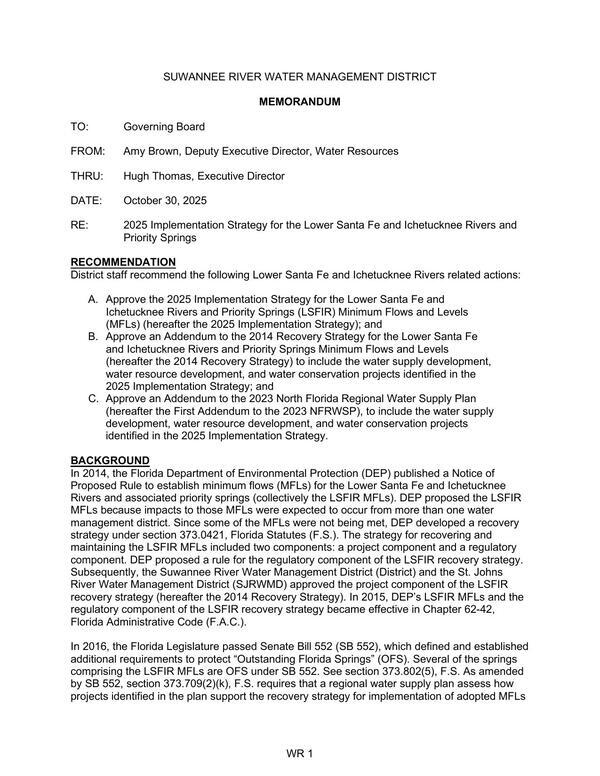 [to include the water supply development, water resource development, and water conservation projects identified in the 2025 Implementation Strategy]