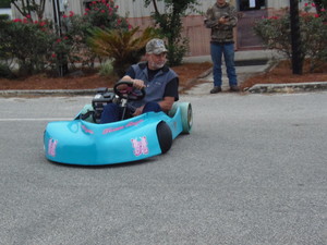 [Tiny aqua car]