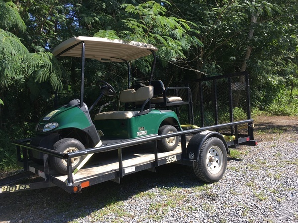 [On trailer from General Rental Center]