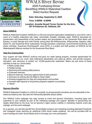 [Silent Auction --WWALS River Revue 2025 Trim]