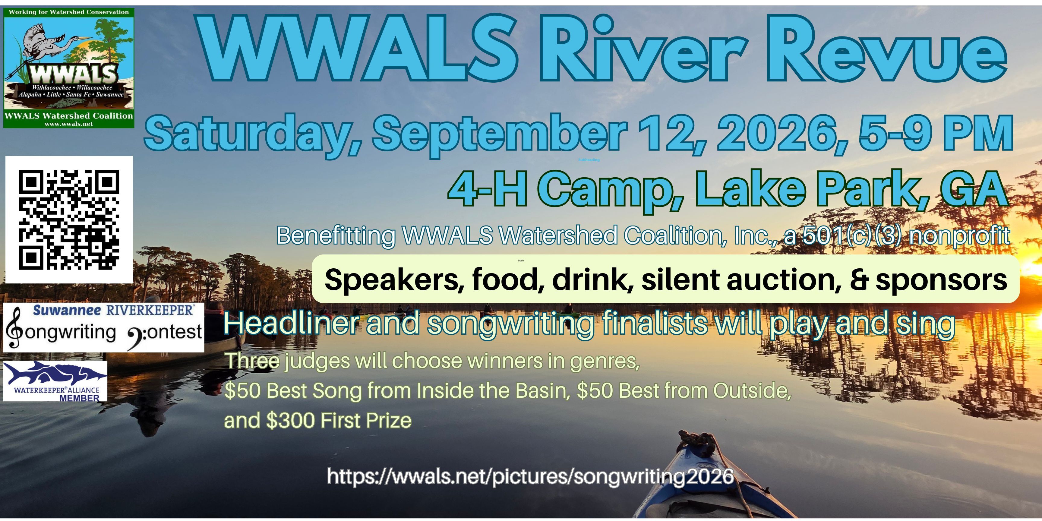 WWALS River Revue 2026 logo