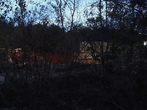 Berm, fence, structure