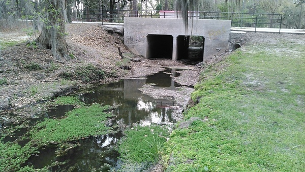 Box culvert over One Mile Creek