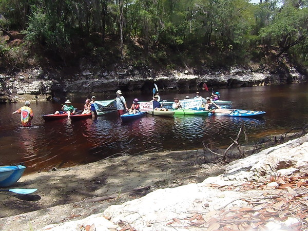 With boats