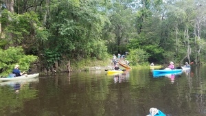 Boats pouring into the Withlacoochee River, 30.5958765, -83.2591289