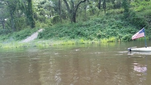 Path down from east bank, apparenlty from NW 34th St, 30.5536380, -83.2610033